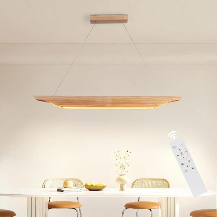 Nettlife LED lampe suspendue bois - table à manger lampe suspendue