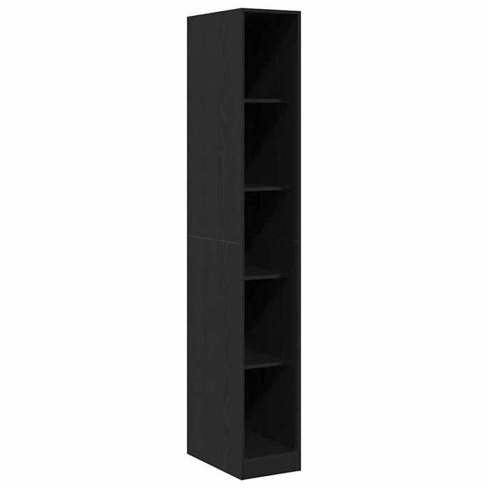Luxueux Best*Cabinet Meuble Étagère pour salon - Armoire Chêne noir 30x50x200 cm - Bois dingénierie 173007