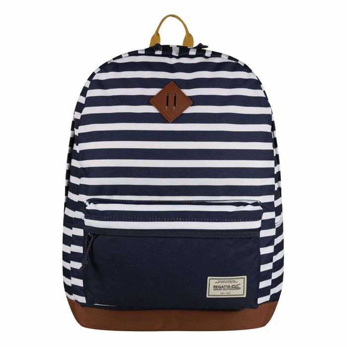 Sac à dos - Regatta - Stamford - Polyester recyclé - Taille unique - Rayure marine Sac à dos - Regatta - Stamford - Polyester recyclé - Taille unique - Rayure marine