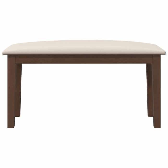 MGH - TOP Meuble de couloir - Banc 90 cm - pour salon - marron bois massif caoutchouc MM340