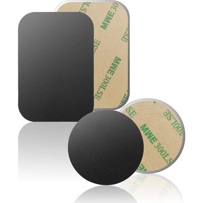 AZWOOD Plaquettes métalliques pour Figurines Tonie avec Colle, 20 Bases