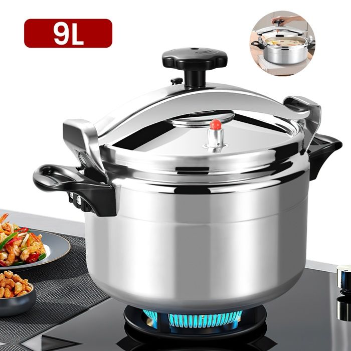 Autocuiseur 9L multifonctionnel adapté aux cuisinières à gaz pour une utilisation domestique et professionnelle antidéflagrant