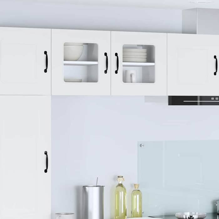 Armoire de cuisine Kalmar - (2 pcs) - Meuble rangement - Blanc 40x31x40 cm A3437