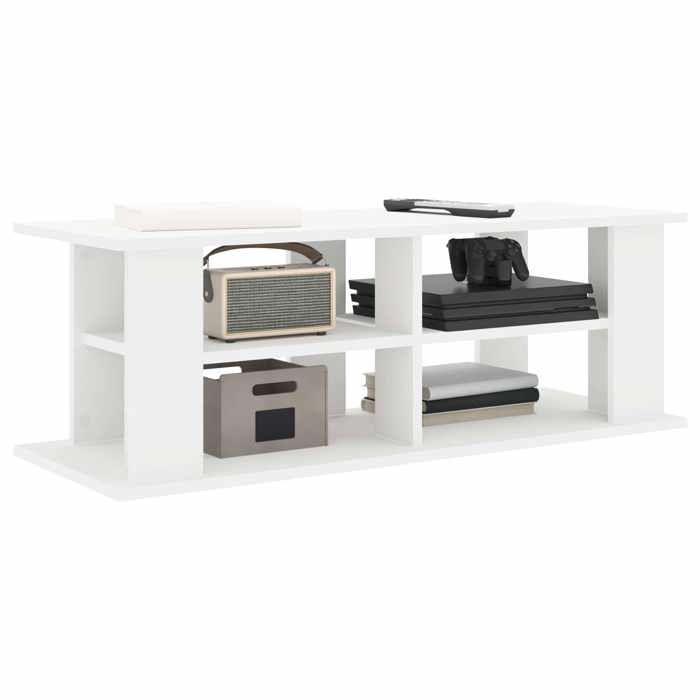 CHIC Blanc Support de télévision Blanc 96x35x33 5cm 1787