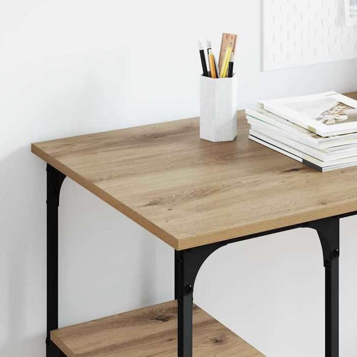 NEUF Marron MEUBLE de travail(Adulte/enfant) - Table dordinateur Chêne artisanal 140x50x75cm - Bois dingénierie LH 59359111