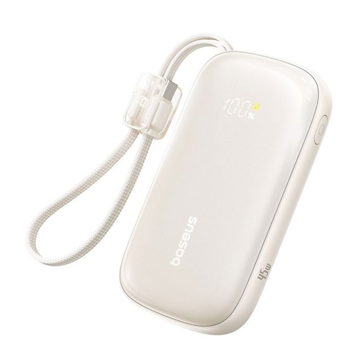 Batterie externe - BASEUS - EnerFill FC21 Qpow 3 Ultra - 10 000 mAh - 45W - écran & câbles USB-C/Lightning