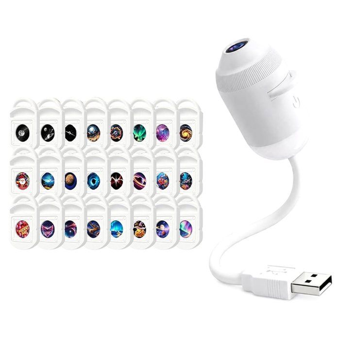 Projecteur de Veilleuse Intelligent 360 Mini pour Galaxy Dream Star Projector Projection de Ciel Étoilé Lampe de Nuit Ocean Star