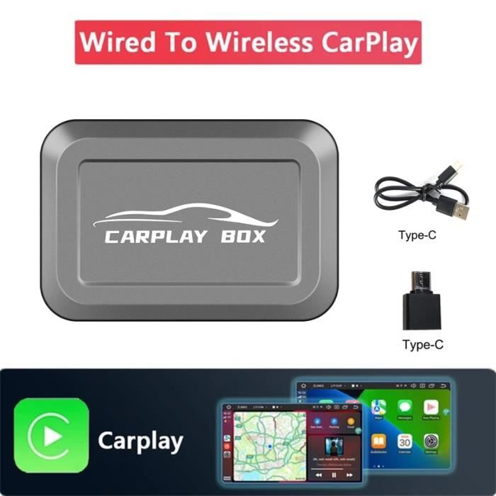 Boîte Carplay sans fil - AMPrime-Boîtier Carplay Android AI filaire sans  fil, Auto Netflix, Audi, Mercedes, V - Cdiscount Auto
