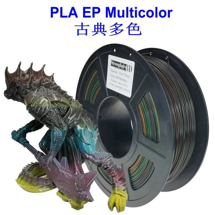 Multicolore classique - Filament Pla Petg soie impression 3d, marbre  lumineux Bronze arc en ciel 1.75mm 1kg A - Cdiscount Informatique
