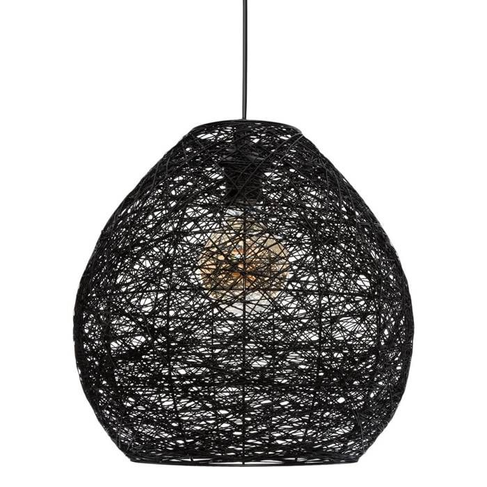 Suspension Mona noir D34cm - Atmosphera Créateur dintérieur