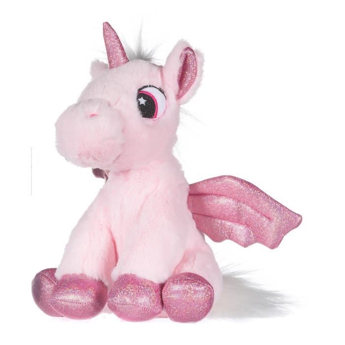 Peluche Licorne Rose