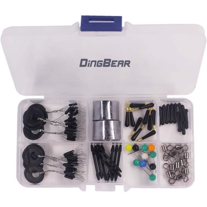 Dingbear Fishing Gear Set Ensemble D'engrenages De Pêche Incluant Les Flotteurs De Peche A Leau Superieure Worms Jigs Tackle Box Et Plus Daccessoires De Peche Pour Leau De Mer Eau Douce Dingbear Fishing Gear Set Ensemble D'engrenages De Pêche Incluant Les Flotteurs De Peche A Leau Superieure Worms Jigs Tackle Box Et Plus Daccessoires De Peche Pour Leau De Mer Eau Douce
