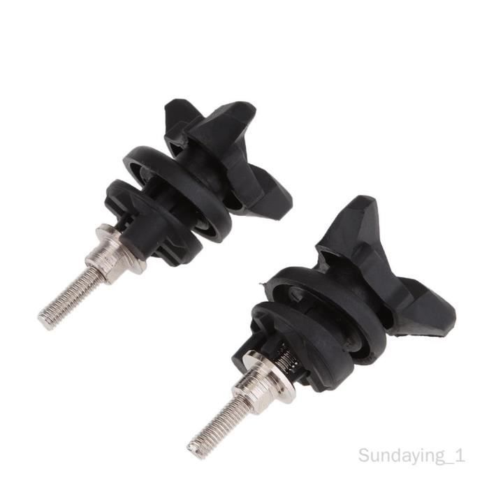 A ABSOPRO Lot De 20 Vis Pare-Brise Moto Argenté Noir - Fixation Rétroviseurs M5