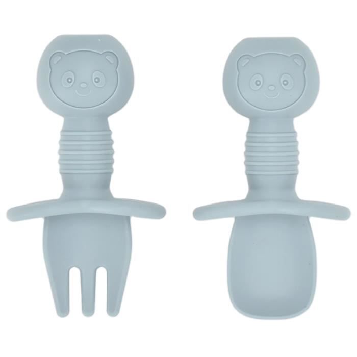 Set D'assiettes Bébé Silicone Thème Astronaute - 7 Pièces : Bol Ventouse, Bavoir, Gobelet, Couverts…