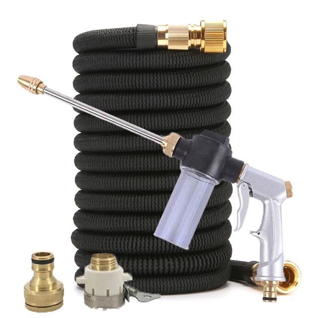 Tuyau d'Arrosage Compact avec Bobine et Pistolet Universel