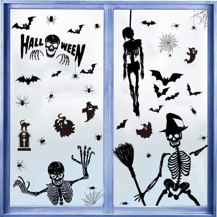 Stickers Autocollant Fenêtre Halloween Decoration - 9
