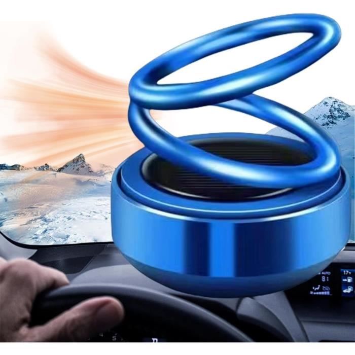 Mini Chauffage Cinétique Portable, Chauffage Solaire à Double Anneau, Rotation à 360 Degrés Mini Chauffage Cinétique (Bleu)