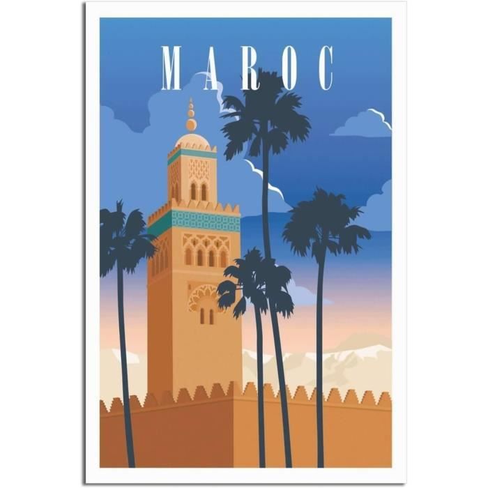 Poster Vintage Bretagne France - Impression Sur Toile 30 X 45 Cm - Décoration Murale Moderne Pour Salon, Chambre, Bureau - Sans Cadre Ou Avec Cadre (selon Option) - 6