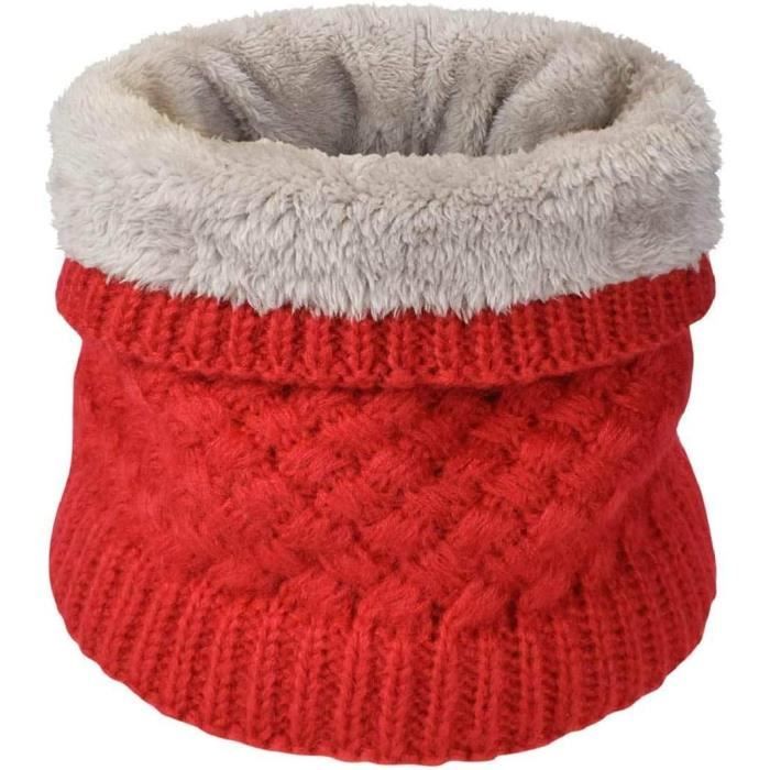 2 Pièces Bonnet Et Tour De Cou Polaire - Chaud Et Doux Pour L'hiver