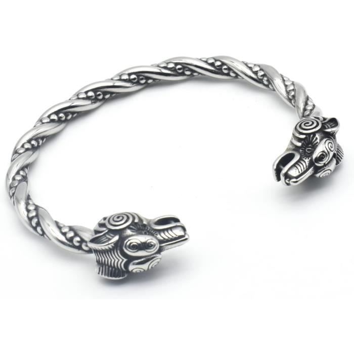 Wolf's Bite Meshed Chain Bracelet - Stainless Steel