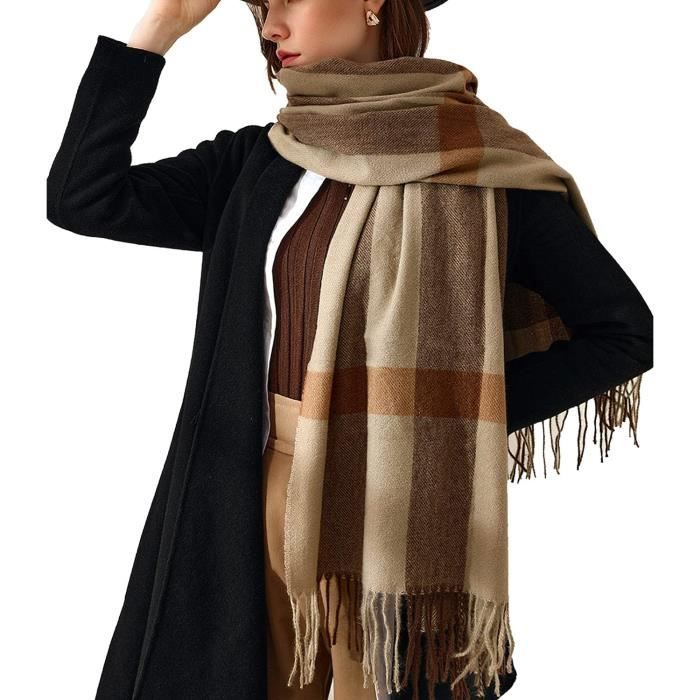 Écharpe Femme Léopard - Foulard Pashmina Coton Long 180cm - Style Bohème