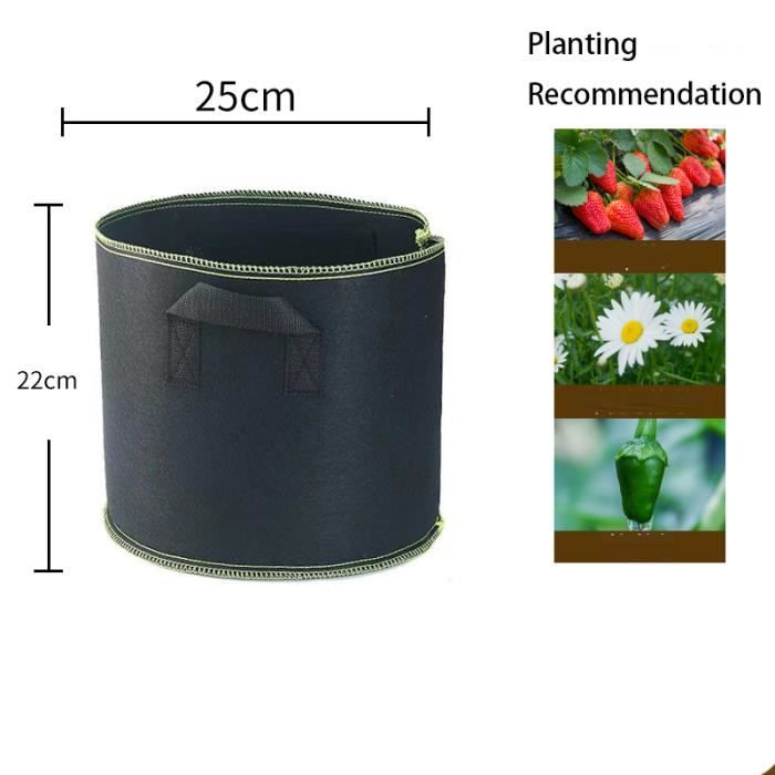 MASINIES Lot De 2 Sacs De Plantation Muraux Verticaux à Suspendre Pour Jardin, Décoration D'intérieur (7 Poches