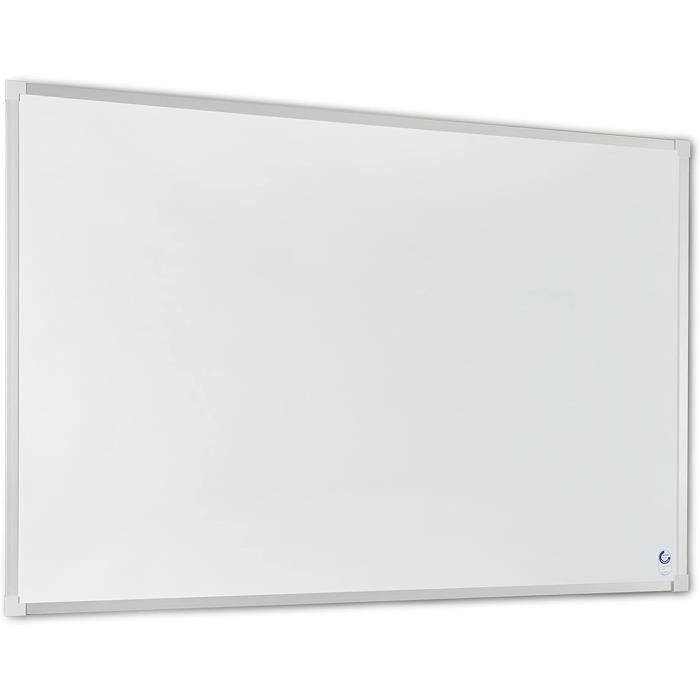 Tableau Magnétique & Liège 60x45 Cm DOEWORKS – Double Face Mural Blanc Effaçable + Liège – Cadre Aluminium Pour Maison, Bureau, École