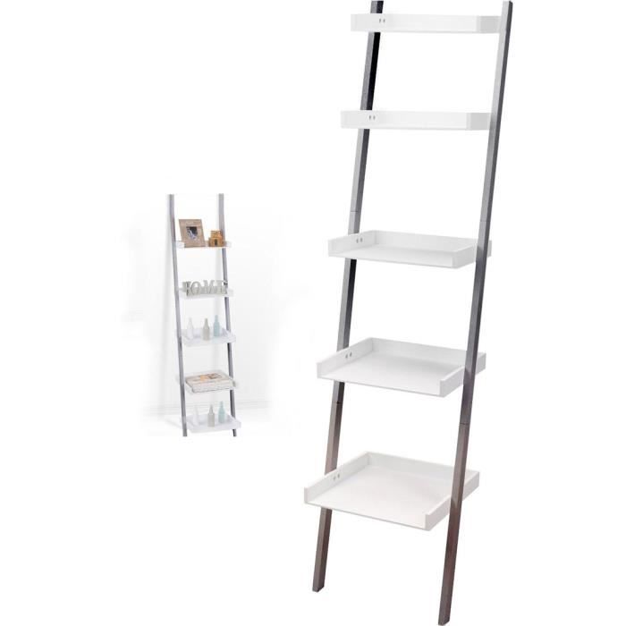 Meuble Etagere Echelle De Salle De Bain 5 Niveaux Bois Achat Vente Meuble Bas Commode Sdb Meuble Etagere Echelle De S Soldes Cdiscount