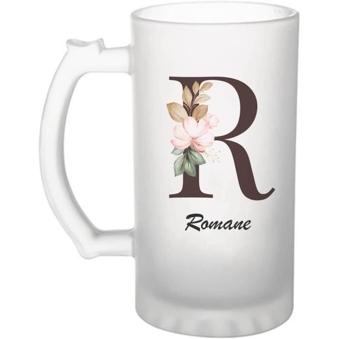 Chope Bière Personnalisée Prénom Karine Avec Design Panda - Verre Pinté 470ml Humoristique