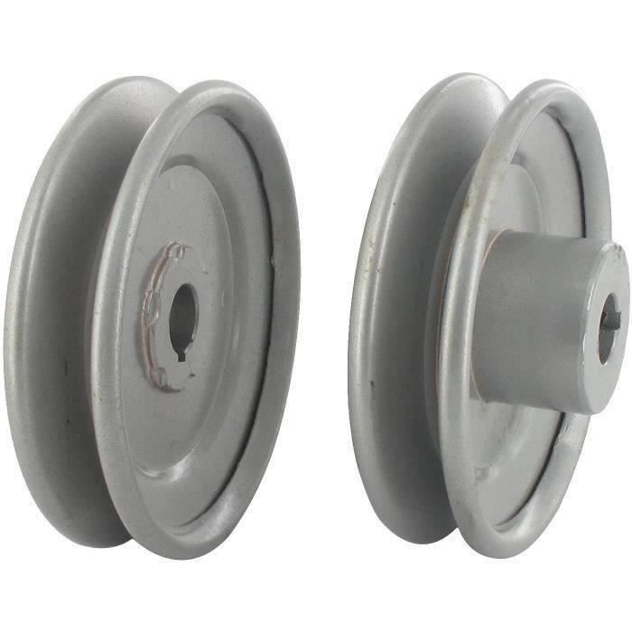 Poulie clavetée gorge trapézoïdale Ø ext. 88,90 mm Ø int. 12,70 mm PGT14