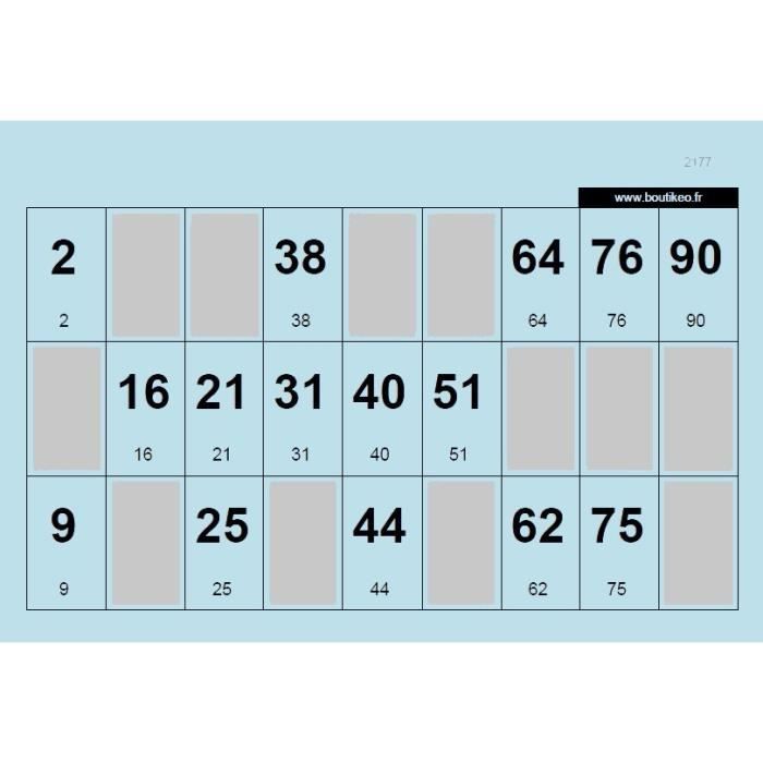 Cartons De Loto - Lot De 1000 - Format 148x105mm - Bristol 160g - Vert