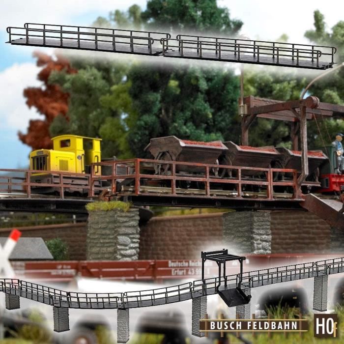 Pont Busch Pour Modélisme Ferroviaire – Échelle N – Busch Environnement BUE8150