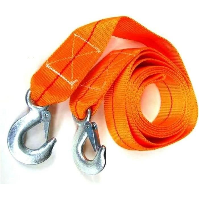 Sangle Rigide Neuf Corde Cable Sangle Remorquage Traction 35m / 5 Tonnes 5000 Kg ...