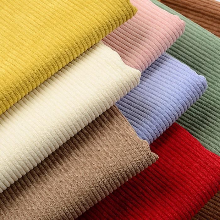 Tissu velours côtelé épais tissu velours coton polyester tissus  d'habillement tissu d'ameublement tissu de couture doux 155 c[541] -  Cdiscount Beaux-Arts et Loisirs créatifs