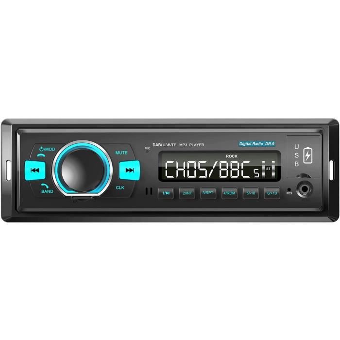 2021 Nouvel Dab-Dab+ Autoradio Bluetooth 5.0 Autoradio 1 DIN avec Mains  Libres et Télécommande au Volant, Radio FM 60WX4 et Le[84] - Cdiscount Auto