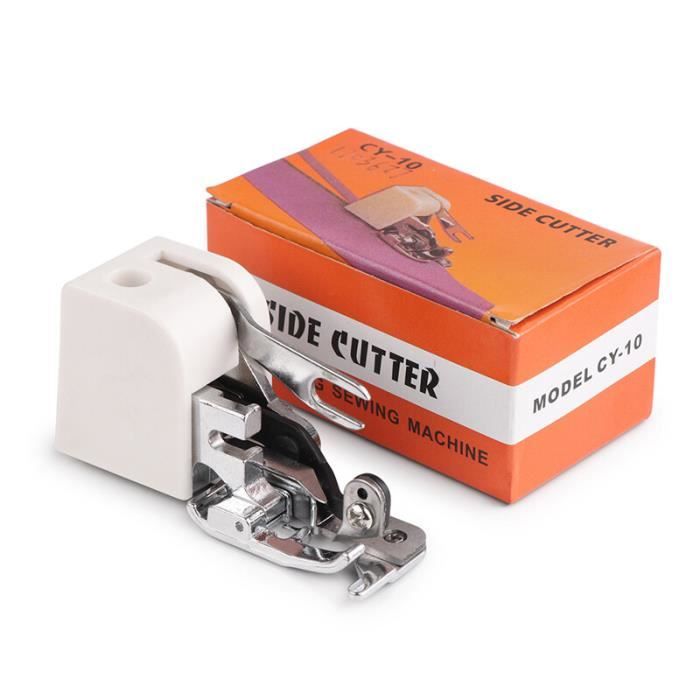 Pied De Biche Avec Cutter Latéral Pour Machine à Coudre – Accessoire Coupe Et Couture Simultanée – Compatible Multimarques