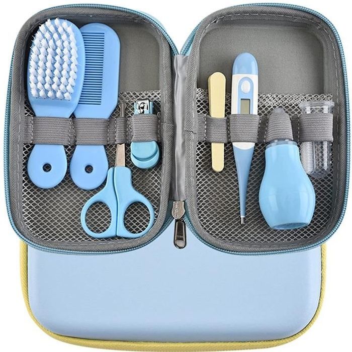 Trousse De Soin Bebe 8 Pieces Professionnel Kit De Toilettage Pour Nouveau Ne Trousse De Toilette Bebe Naissance Kit Soins Des Ongle Cdiscount Puericulture Eveil Bebe