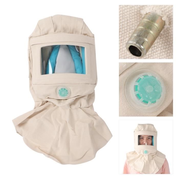 Casque De Sablage Avec Combinaison Légère - Masque Intégral Anti-Poussière, Protection Complète Pour Sablage Et Travaux Durs