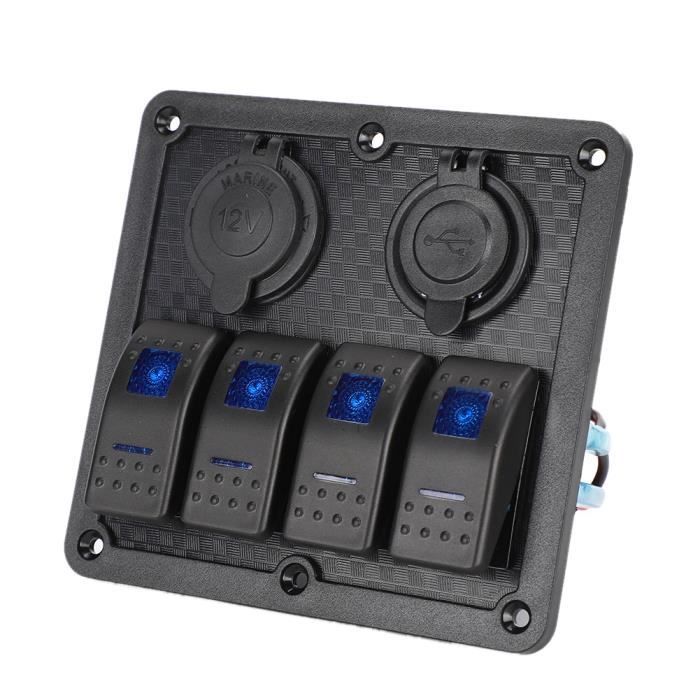 12V-24V LED Panneau de Commutation étanche/Panneau d'Interrupteur à Bascule pour Auto Voiture