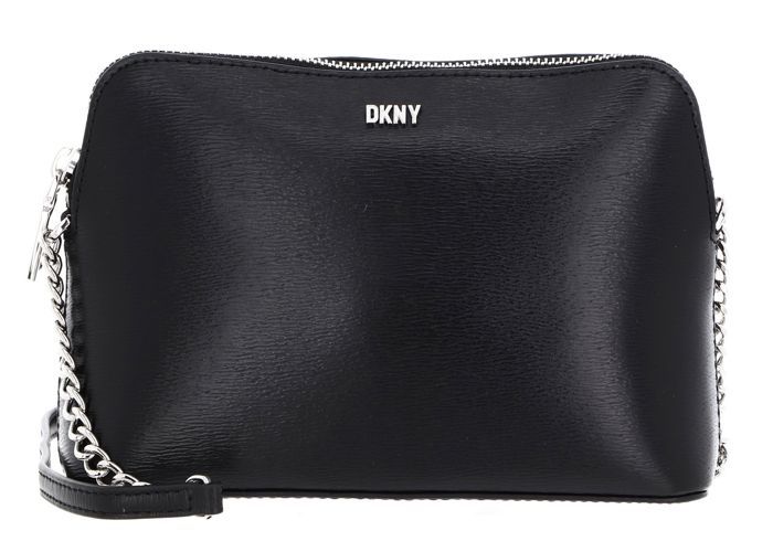 DKNY Bryant Sutton Dome Crossbody Bag Black / Silver [199971] sac à