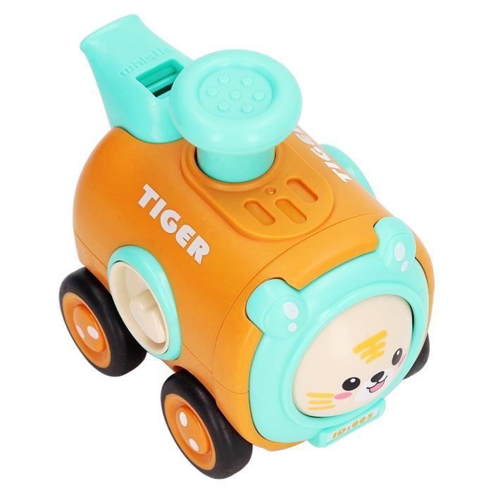 Drfeify Voiture à tirer à pression Presse Pull Back Car Cartoon Pull