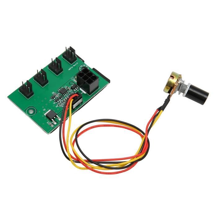 Contrôleur de température de ventilateur de ligne numérique, régulateur de vitesse, carte technique d'alarme de ventilateur PC, DC 12V PWM, 4 fils 502 Contrôleur de température de ventilateur de ligne numérique, régulateur de vitesse, carte technique d'alarme de ventilateur PC, DC 12V PWM, 4 fils 502