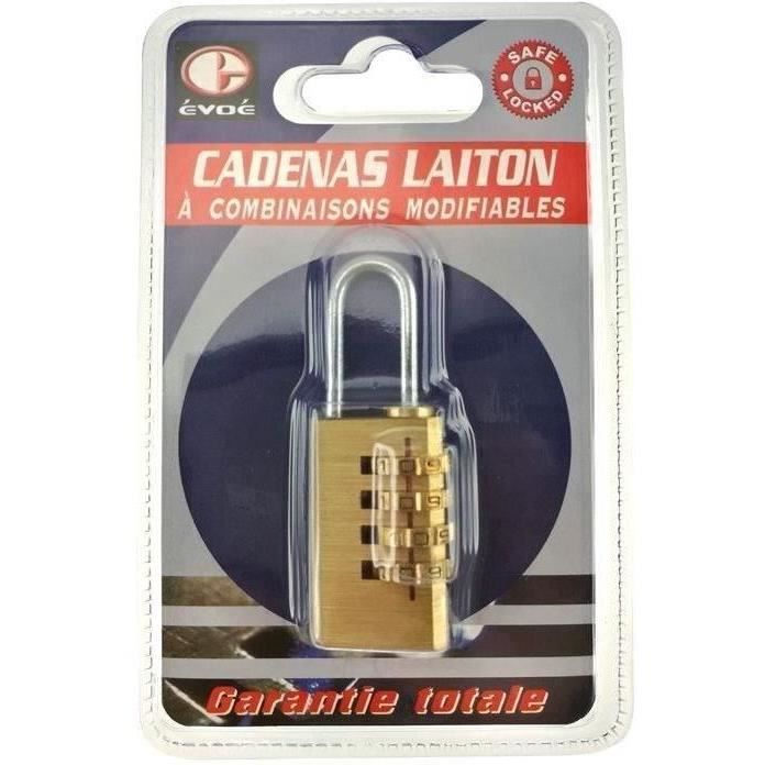 EVOE - Cadenas laiton à chiffres