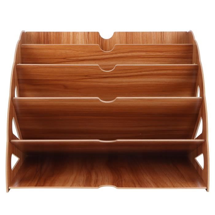 Support de rangement mural - DUOKON - Étagère en bois et fer - 30x22 cm - Design contemporain