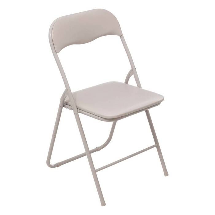 Chaise pliante beige en PVC - 5five Chaise pliante beige en PVC - 5five