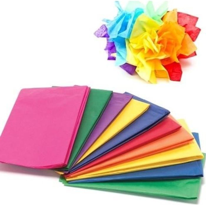 feuilles de papier cadeau pour loisirs créatifs mariages fêtes d/'anniversaire ou occasions spéciales 50 x 70 cm fleurs CUNYA Lot de 40 feuilles de papier de soie pour sacs cadeaux