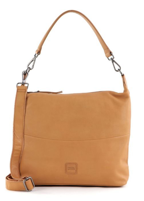 Sac à épaule FREDsBRUDER Nea - Fermeture Magnétique, Cuir Véritable, Couleur Dark Amber - Idéal Pour Quotidien Décontracté