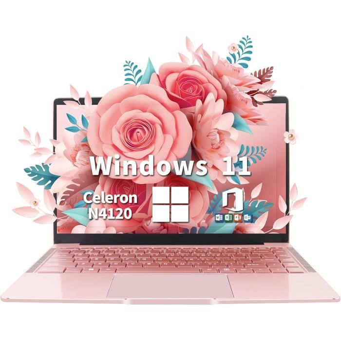Laptop 14 Pollici Full HD, 8GB DDR4, 128GB SSD, Intel Celeron N4120 Quad Core Fino A 2.6GHz, Ultrabook Sottile Con USB 3.0, Argento, Mouse E Office Inclusi