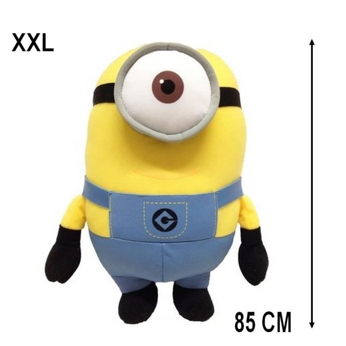 Geante Peluche Minions 85 cm Stuart XXL 1 oeil Cdiscount Jeux Jouets