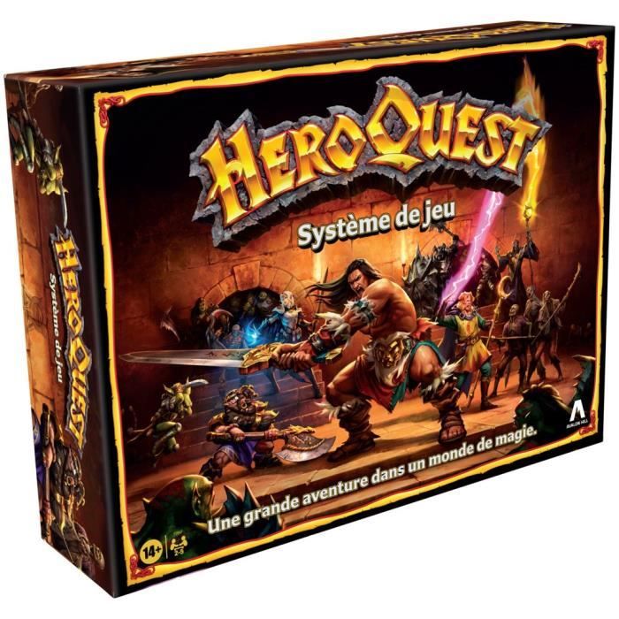 Heroquest Système de Jeu - Jeu d'aventures fantastiques styles donjon - Jeu de société - A partir de